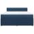Pat box spring cu saltea, albastru, 180x200 cm, material textil GartenMobel Dekor