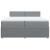 Pat box spring cu saltea, gri deschis, 200x200 cm, textil GartenMobel Dekor