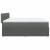 Pat box spring cu saltea, gri închis, 200x200 cm, textil GartenMobel Dekor