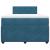 Pat box spring cu saltea, albastru, 120x200 cm, catifea GartenMobel Dekor