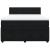 Pat box spring cu saltea, negru, 140x190 cm, catifea GartenMobel Dekor