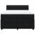 Pat box spring cu saltea, negru, 140x190 cm, catifea GartenMobel Dekor