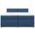 Pat box spring cu saltea, albastru, 200x200 cm, textil GartenMobel Dekor