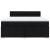 Pat box spring cu saltea, negru, 180x200 cm, catifea GartenMobel Dekor