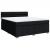 Pat box spring cu saltea, negru, 180x200 cm, catifea GartenMobel Dekor