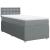 Pat box spring cu saltea, gri deschis, 100x200 cm, textil GartenMobel Dekor