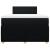 Pat box spring cu saltea, negru, 120x200 cm, textil GartenMobel Dekor