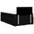 Pat box spring cu saltea, negru, 120x200 cm, textil GartenMobel Dekor