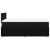 Pat box spring cu saltea, negru, 120x200 cm, textil GartenMobel Dekor