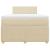 Pat box spring cu saltea, crem, 120x200 cm, textil GartenMobel Dekor