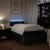Pat box spring cu saltea, negru, 120x200 cm, textil GartenMobel Dekor