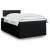 Pat box spring cu saltea, negru, 120x200 cm, textil GartenMobel Dekor