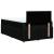 Pat box spring cu saltea, negru, 120x200 cm, textil GartenMobel Dekor