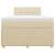 Pat box spring cu saltea, crem, 120x200 cm, textil GartenMobel Dekor
