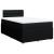 Pat box spring cu saltea, negru, 120x200 cm, textil GartenMobel Dekor