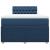 Pat box spring cu saltea, albastru, 120x200 cm, textil GartenMobel Dekor