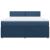 Pat box spring cu saltea, albastru, 180x200 cm, material textil GartenMobel Dekor