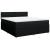 Pat box spring cu saltea, negru, 180x200 cm, catifea GartenMobel Dekor