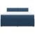 Pat box spring cu saltea, albastru, 180x200 cm, material textil GartenMobel Dekor
