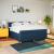 Pat box spring cu saltea, albastru, 180x200 cm, material textil GartenMobel Dekor