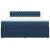Pat box spring cu saltea, albastru, 180x200 cm, material textil GartenMobel Dekor