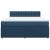Pat box spring cu saltea, albastru, 180x200 cm, material textil GartenMobel Dekor