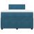 Pat box spring cu saltea, albastru, 120x200 cm, catifea GartenMobel Dekor