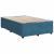 Pat box spring cu saltea, albastru, 120x200 cm, catifea GartenMobel Dekor