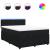 Pat box spring cu saltea, negru, 140x190 cm, catifea GartenMobel Dekor