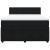 Pat box spring cu saltea, negru, 140x190 cm, catifea GartenMobel Dekor