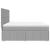 Pat continental, gri deschis, 180x200 cm, material textil GartenMobel Dekor