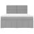 Pat continental, gri deschis, 180x200 cm, material textil GartenMobel Dekor