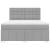 Pat continental, gri deschis, 180x200 cm, material textil GartenMobel Dekor