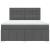 Pat box spring cu saltea, gri închis, 180x200 cm, textil GartenMobel Dekor