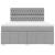 Pat continental, gri deschis, 180x200 cm, material textil GartenMobel Dekor