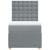 Pat box spring cu saltea, gri deschis, 90x200 cm, textil GartenMobel Dekor