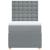 Pat box spring cu saltea, gri deschis, 100x200 cm, textil GartenMobel Dekor