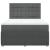 Pat box spring cu saltea, gri închis, 140x190 cm, textil GartenMobel Dekor