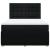 Pat box spring cu saltea, negru, 140x190 cm, textil GartenMobel Dekor