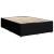 Pat box spring cu saltea, negru, 140x190 cm, textil GartenMobel Dekor