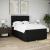 Pat box spring cu saltea, negru, 140x190 cm, textil GartenMobel Dekor