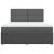 Pat box spring cu saltea, gri închis, 180x200 cm, textil GartenMobel Dekor