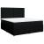 Pat box spring cu saltea, negru, 180x200 cm, catifea GartenMobel Dekor