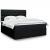 Pat box spring cu saltea, negru, 180x200 cm, catifea GartenMobel Dekor
