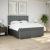 Pat box spring cu saltea, gri închis, 180x200 cm, textil GartenMobel Dekor