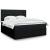 Pat box spring cu saltea, negru, 180x200 cm, catifea GartenMobel Dekor
