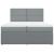 Pat box spring cu saltea, gri deschis, 200x200 cm, textil GartenMobel Dekor