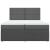 Pat box spring cu saltea, gri închis, 200x200 cm, textil GartenMobel Dekor