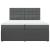 Pat box spring cu saltea, gri închis, 200x200 cm, textil GartenMobel Dekor