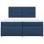 Pat box spring cu saltea, albastru, 200x200 cm, textil GartenMobel Dekor